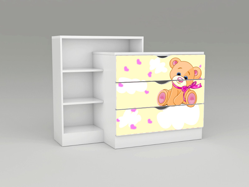 Becks komoda XXL DUO Macko žltý